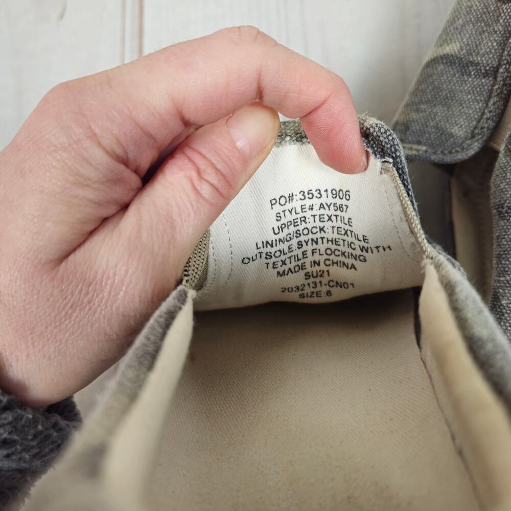 J.Crew Camo Canvas Slip-On Shoe Gray Green 6 - Picture 9 of 11